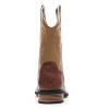 Santimon Retro Western Cowboy Boots for Men, Embroidered Dress Knight Boots with Square Toe Brown - 3 of 4
