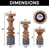 Mela Artisans Grammarcy Blue Candleholder Set of 3 - 3 of 4