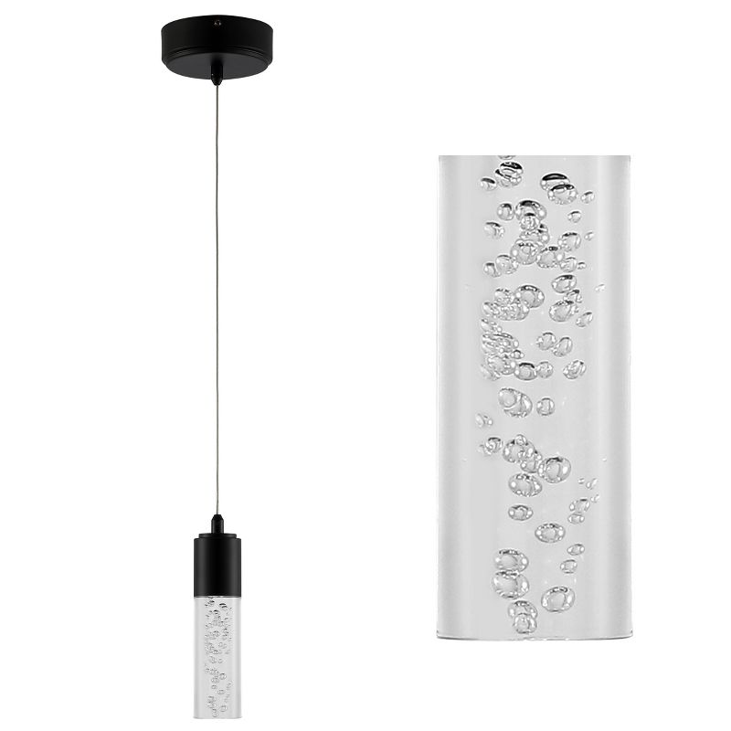 JONATHAN Y Bolha 1-Light Bubble Acrylic/Iron Modern Minimalist Integrated LED Pendant, 5 of 8