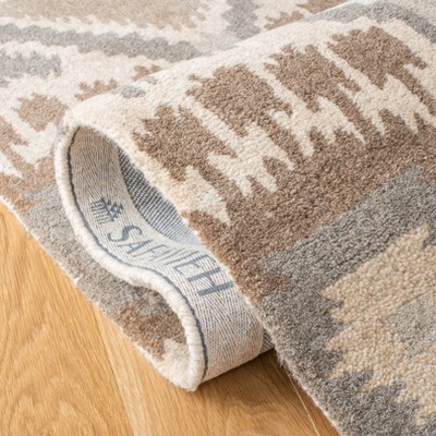 Multicolor Hand-Tufted Wool Rectangular Area Rug 3' x 5'