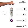 Woodstock Wind Chimes Signature Collection  Woodstock Amethyst Chime  Silver Wind Chime - 4 of 4