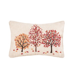 C&F Home 12" x 18" Autumn Forest Thanksgiving Embroidered Accent Throw Pillow - 1 of 4