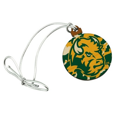North Dakota State Camo Mini Small Tiny Wood Christmas Tree Holiday Ornament