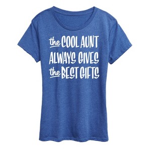 Women's - Instant Message - Best Christmas Gifts Cool Aunt Short Sleeve Graphic T-Shirt - 1 of 4