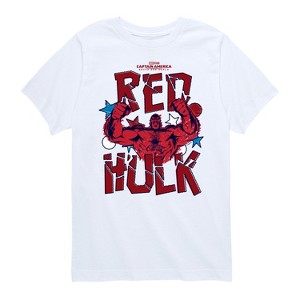 Boys' - Marvel - Captain America Scribble Red Hulk Short Sleeve Graphic T-Shirt - 1 of 4