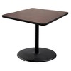 Hampden Furnishings 30" Bennet Collection Square Dining Table Black/Mahogany - 2 of 4