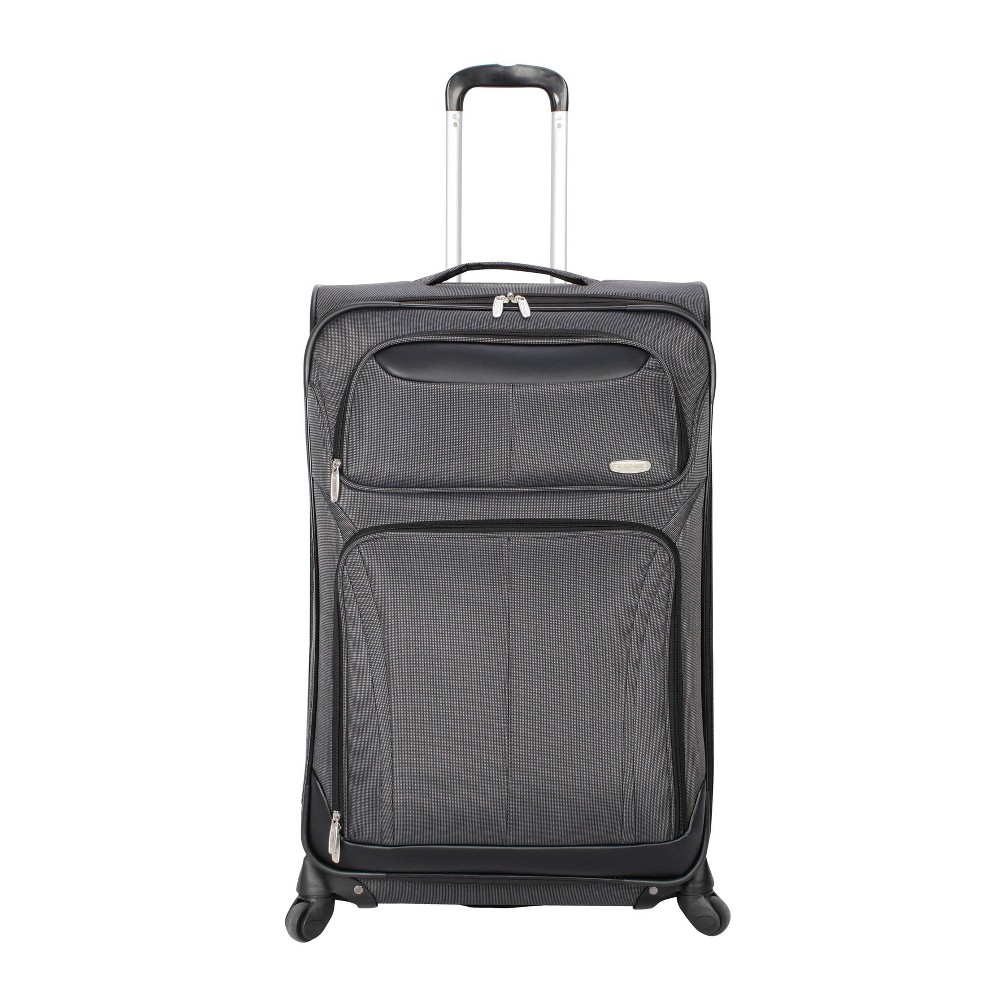 Skyline 4pc Softside Checked Luggage Set - Gray Geo