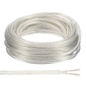 Unique Bargains Tinned Copper Insulated Heat Resistant PVC Covered 300V SVT Round Wire 18AWG - 1 of 4