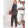 Women's Christmas One Piece Pajamas Printed Long Sleeve Jumpsuit  Reindeer & Snowflake Patterns Xmas Onesie - 3 of 4