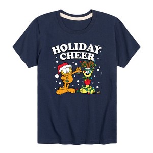 Boys' - Garfield - Feliz Navi Dog Short Sleeve Graphic T-Shirt - 1 of 4