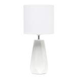 Ceramic Prism Table Lamp Off-White - Simple Designs