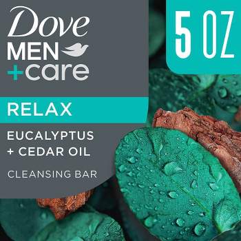 Dove Men+Care Relaxant Plant Based Bar Soap - Eucalyptus & Cedar Oil - 5oz