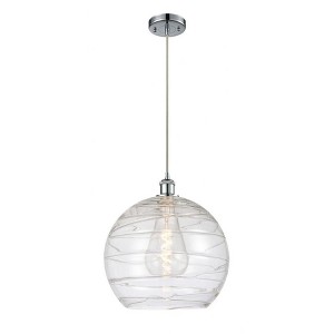 Athens Deco Swirl - 1 Light Pendant In Industrial Style-16.88 Inches Tall and 13.75 Inches Wide - 1 of 1