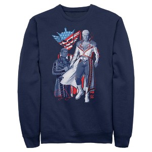 Mens WWE Cody Rhodes Patriotic Pose Sweatshirt - 1 of 4