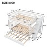 Stairway Full over Full Bunk Bed for Kids, Bunk Bed Frame with Trundle and Storage Stairs for Bedroom Dorm - 2 of 4