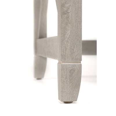 60-Inch Washed Gray Wood L-Shaped Corner Desk