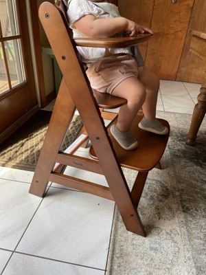 Hauck AlphaPlus Grow Along Walnut Wooden High Chair, Tray & Deluxe Cus –  Tuesday Morning