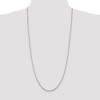 Black Bow Jewelry 2mm Sterling Silver Diamond Cut Solid Octagonal Box Chain Necklace - 2 of 4