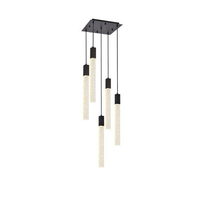 Elegant Lighting Weston 5 - Light Pendant in  Black
