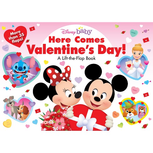 Disney Baby: Here Comes Valentine's Day! - by Disney Books (Board Book)