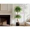 coucheta Ficus Tree Artificial,Artificial Plants Indoor in Sturdy White Pot,Indoor Faux Tree for Home Office Decor - 2 of 4