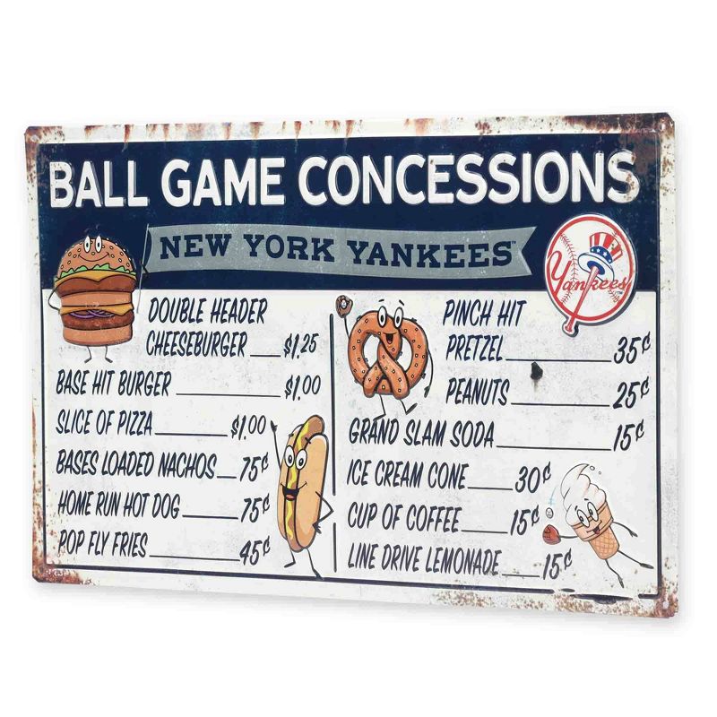 MLB New York Yankees Baseball Concession Metal Sign Panel, 2 of 5