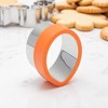 Unique Bargains Biscuit Cutter Medium Egg-Shaped Cutter Hand Washable Stainless Steel Plastic 2.1"x2.8"1.6" 1Pcs - 2 of 4