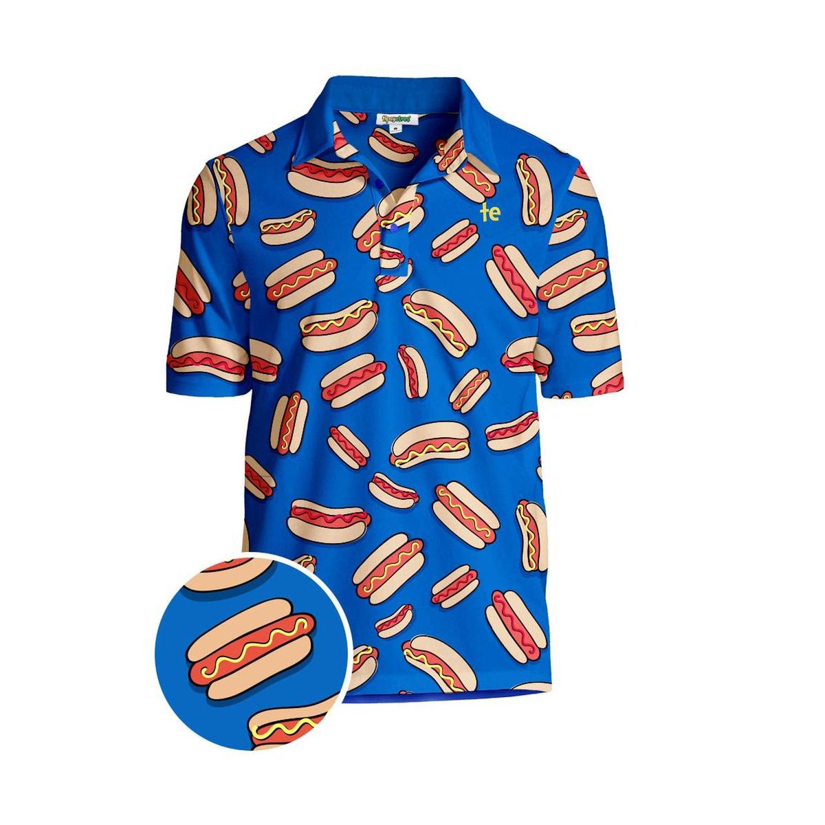 Tipsy Elves Golf Shirts for Men - Performance Athletic Fit Men's Golf Polo Shirts w/ Moisture Wicking Stretch Fabric - thumbnail 8