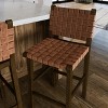 Maven Lane Noah High Back Vegan Leather Bar Height Bar Stool - 2 of 4