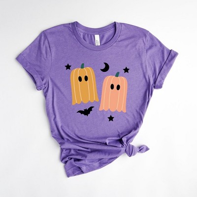Simply Sage Market Women's Pumpkin Ghost Short Sleeve Graphic Tee