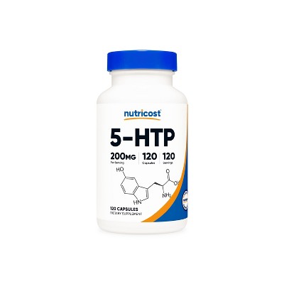 Nutricost 5-HTP Capsules - Non-GMO & Gluten Free Tryptophan Supplement