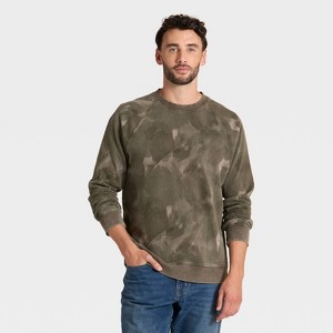 Men's Vintage French Terry Crewneck Sweatshirt - Goodfellow & Co™ - 1 of 3