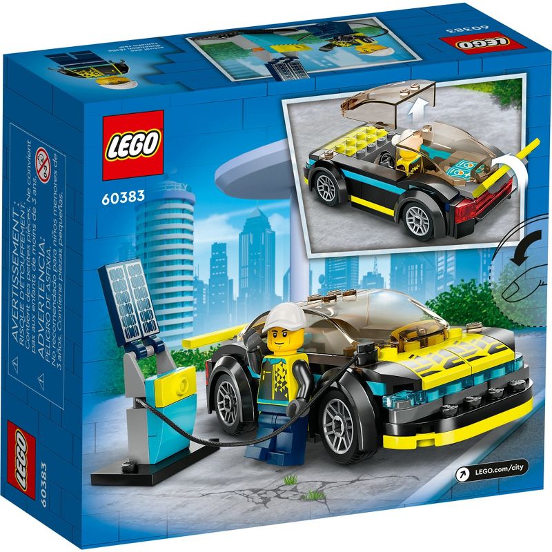 LEGO City Electric Sports Car Building Toy for Kids 60383, 5 of 10