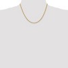 Black Bow Jewelry 2.75mm 14k Yellow Gold, Diamond Cut Solid Rope Chain Necklace - 2 of 4