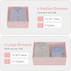 Acekool 10-Drawer Multifunctional Dresser Tower with Fabric Pockets, Hooks & Waterproof Top - 3 of 4