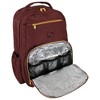 Hudson Baby Premium Diaper Bag Backpack and Changing Pad, Burgundy, One Size - 3 of 4
