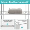 HONEIER 50"L Portable Wardrobe Organizer Clothing Rack Shelf Gray with Fabric Cover - 4 of 4