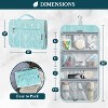 PAVILIA Hanging Toiletry Bag Women Men, Travel Kit Foldable Waterproof Organizer, Roll up Cosmetics Makeup Essentials Jewelry Case - 2 of 4