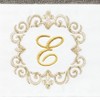Linum Home Textiles 100% Turkish Cotton MONICA Gold Thread 2PC Embellished Hand Towel Set - 3 of 3