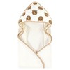 Hudson Baby Cotton Animal Face Hooded Towel, Brown Bear 2-Pack, One Size - 4 of 4