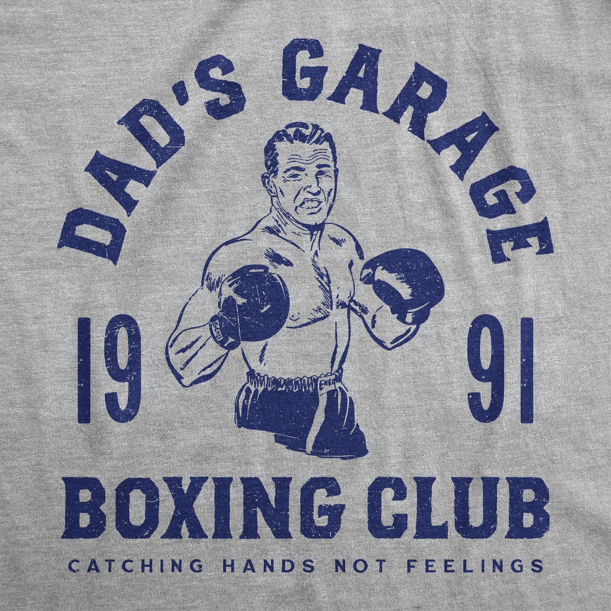 Мужские футболки Crazy Dog T-Shirts, Inc. Mens Funny T Shirts Dads Garage Boxing Club Sarcastic Graphic Novelty Tee for Men - Crazy Dog Men's T Shirt Gift for Dad Light Grey S — фото 2