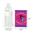 Big Dot of Happiness Tumble, Flip & Twirl - Gymnastics - Fill In Birthday Party or Gymnast Party Invitations (8 count) - 3 of 4
