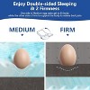 Vipbear Full-size sturdy mattress 4-inch mattress, top-grade cooling egg box gel + bamboo high-density memory foam mattress top, White - 4 of 4