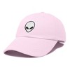 Dalix Alien Embroidered UFO Dad Hat Cotton Baseball Cap Adjustable Mens - 4 of 4