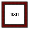 PosterPalooza | Square Weathered Red Picture Frame - UV Acrylic, Foam Board Backing, Hanging Hardware - 2 of 4