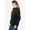 Woman Within Layered-Look Sweatshirt - 4 of 4