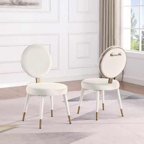 Beige Modern Dining Chair Set Of 2 Luxury Upholstered Side Chair For Dining Room Kitchen Restaurant morden Fort Target