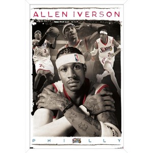 Trends International Allen Iverson - Collage Framed Wall Poster Prints - 1 of 4