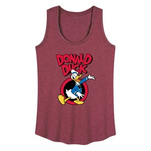 Women's - Disney - Donald Duck Graphic Racerback Tank - 1 of 4