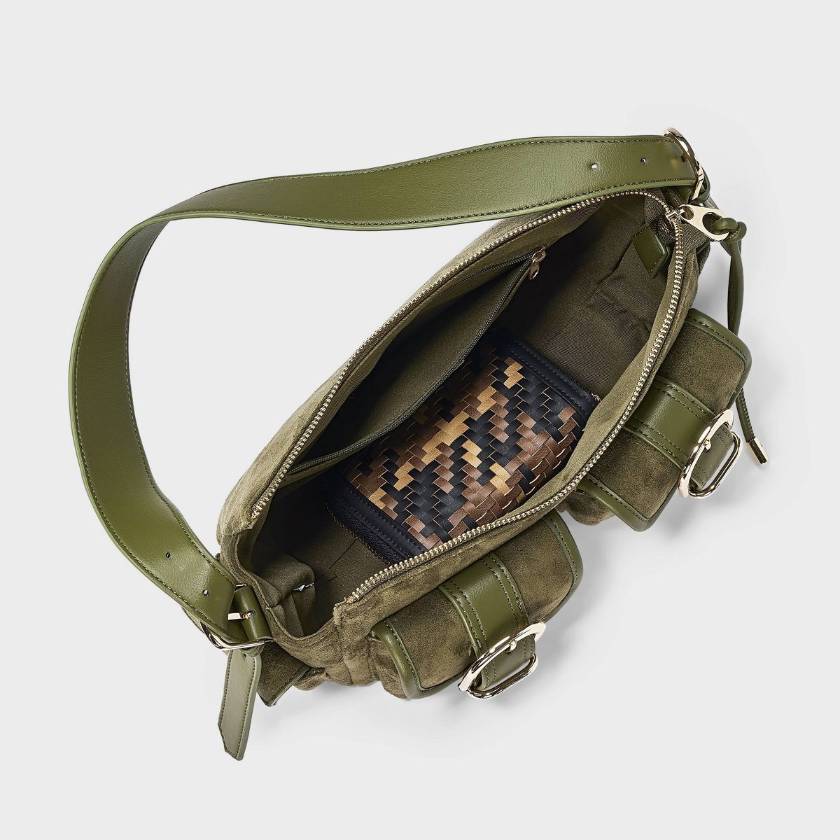 Cargo Buckle Pocket Shoulder Bag - Universal Thread™ - thumbnail 4